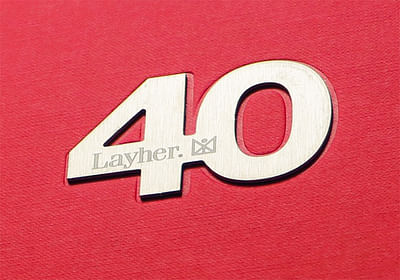 Conception d'un livre pour les 40 ans de Layher - Design & graphisme