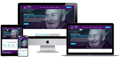 From 90s to Now, Minimal Website Design for Longest Open House - Web Applicatie
