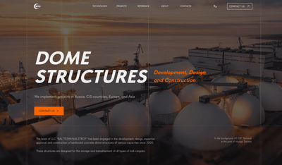 B2B website for a construction company - Website Administration