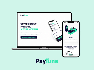 PayTune - Identité graphique et site web - Webseitengestaltung