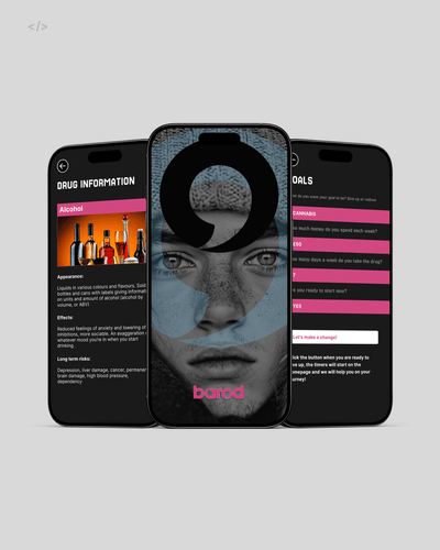BAROD: Mobile Harm-Reduction and Recovery Support App - Mobile App