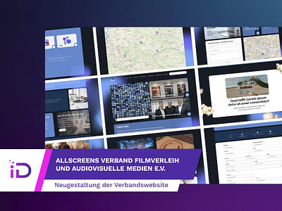AllScreens: Neugestaltung der Verbandswebsite - Website Creation