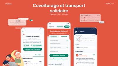 Covoiturage et transport solidaire : Atchoum - Application web
