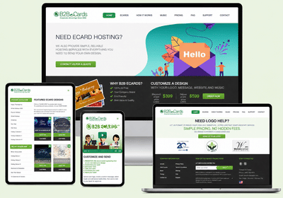 B2B eCards - Customized eCards - Création de site internet