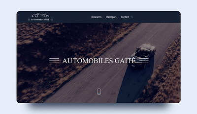 Automobiles Gaité Website - Webseitengestaltung