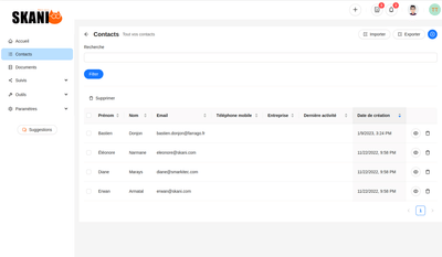 SaaS de détection d'opportunités commerciales - Application web