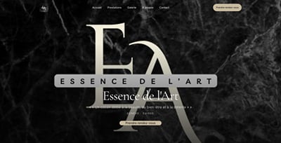 Essence de l'Art : site internet - Creación de Sitios Web