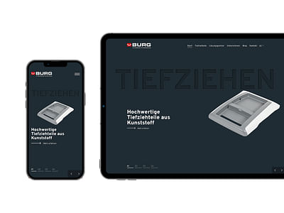 Burg Thermoforming | Corporate Website - Webseitengestaltung