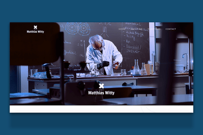 Webdesign | Matthias Witty Photographer - Ergonomie (UX/UI)