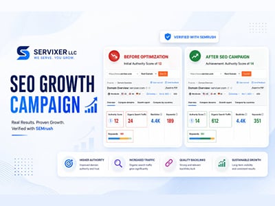 Servixer: SEO Campaign for a B2B SaaS Company - Référencement naturel