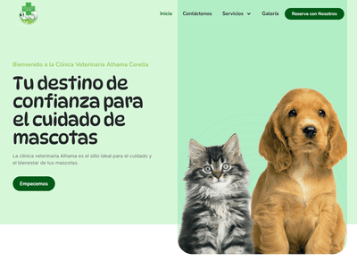 Pagina WEB Clinica Veterinaria - Creación de Sitios Web