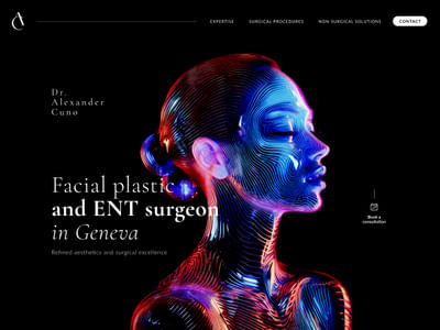 Dr. Cuno – Premium WordPress Website for Facial Surgery - E-Commerce