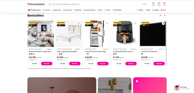 Homechoice Ecommerce - Web Application