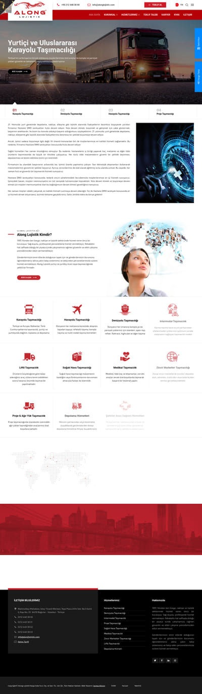 Corporate Website Design & SEO Optimization for Along Logistics - Webseitengestaltung