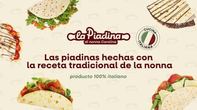 La Piadina di Nonna Carolina · marca y franquicia de restauración - Packaging