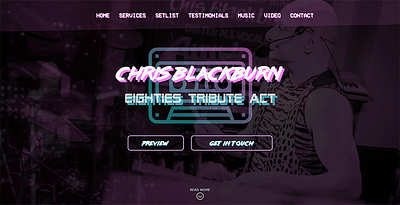 Chris Blackburn Website - Copywriting