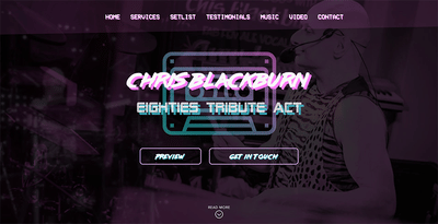 Chris Blackburn Website - Copywriting