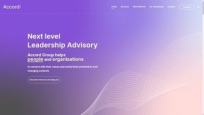 Website voor Accord Group - Webseitengestaltung