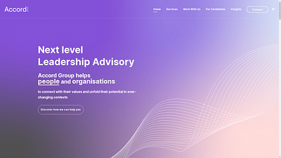 Website voor Accord Group - Website Creation