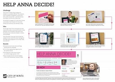 HELP ANNA DECIDE - Publicité