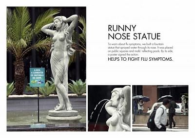 RUNNY NOSE STATUE - Advertising