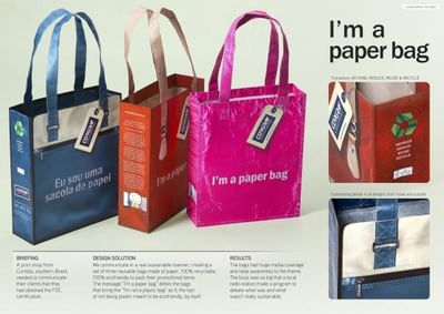 I'M A PAPER BAG - Publicidad