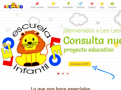 Escuela Infantil LeoLeo - Creación de Sitios Web