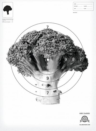 CALIBERS TARGET - BROCCOLI - Advertising