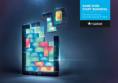 Game over. Start business. - Advertising
