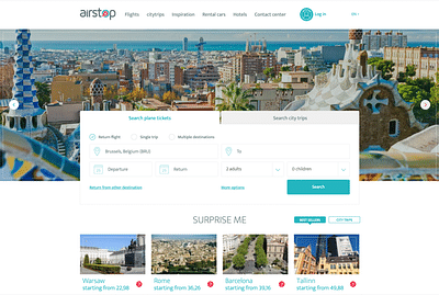 Airstop Webdesign / Mystop concept - Image de marque & branding