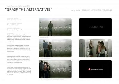 GRASP THE ALTERNATIVES - Werbung