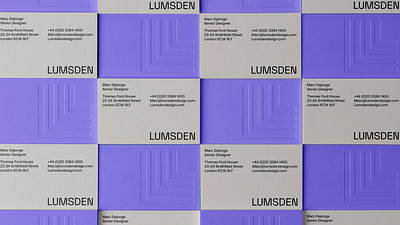 LUMSDEN DESIGN REBRAND - Branding y posicionamiento de marca