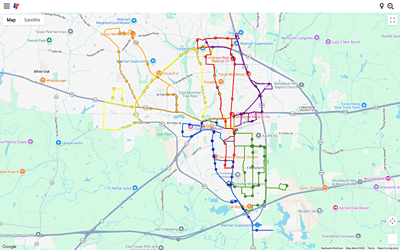 Longview Transit: a website riders use to watch their bus arrive - Application web