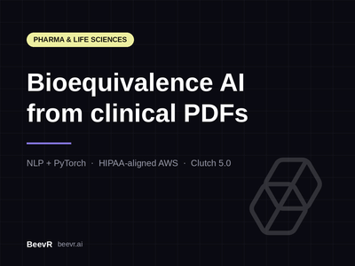 Bioequivalence AI: clinical PDFs to regulatory-grade assessment - Artificial Intelligence