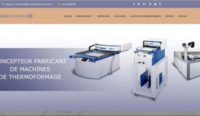 Création du site web de l'industrie Formech France - Motion Design