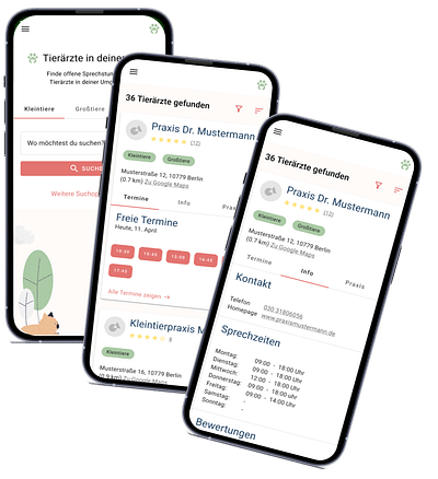 TIerärzte Buchungs App - Web Application