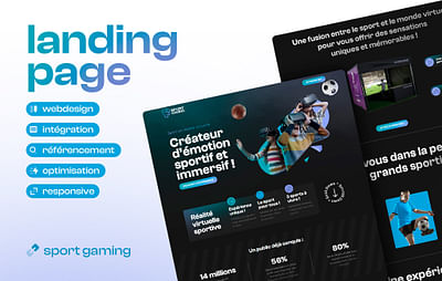 Création de site one page | SportGaming - Création de site internet