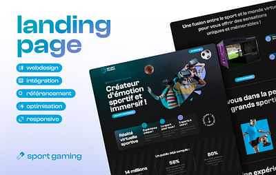Création de site one page | SportGaming - Website Creation