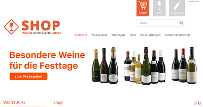 wein-kreis.de - WordPress/Webshop mit Woocommerce - Webanwendung