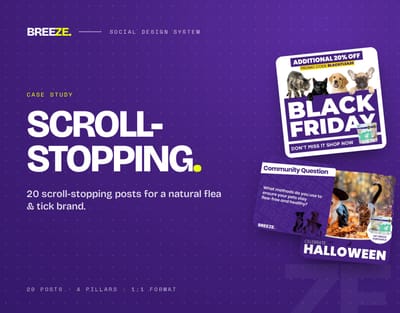 Social Media Posts Design - BREEZE - Réseaux sociaux