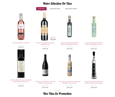 viniwine.ch - Création de site internet