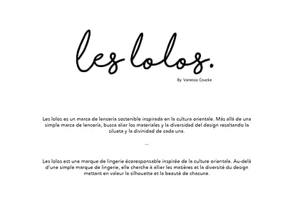 Creación Identidad visual "Les lolos" - Branding & Positioning