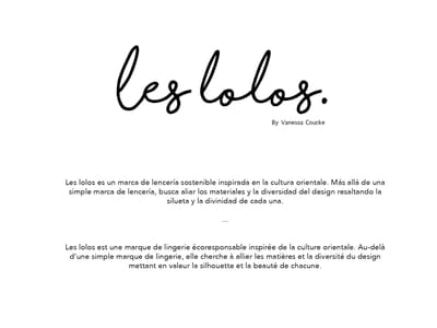 Creación Identidad visual "Les lolos" - Branding y posicionamiento de marca