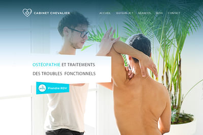 Site vitrine : cabinet d’ostéopathie - Website Creatie