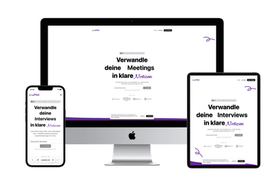 Website für notepilot.de - Webanwendung