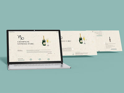 Création du site web d'une maison de champagne - Webseitengestaltung