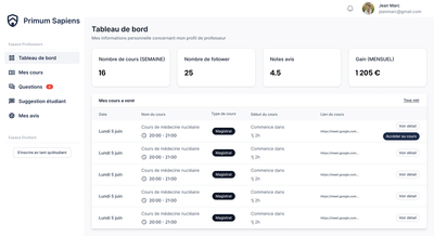 PSAP - Application web