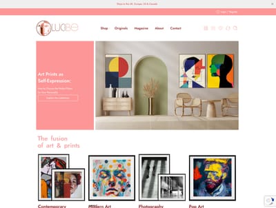 Lucibe Art Gallery - E-commerce