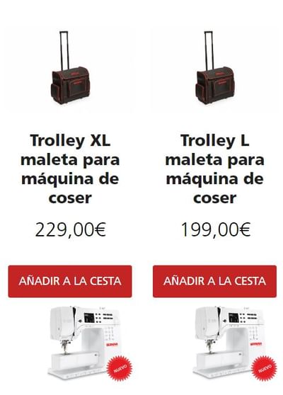 Bernina España. Máquinas de Coser - Webseitengestaltung