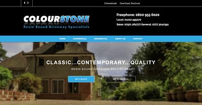 Colourstone - Resin Driveway Company - Création de site internet